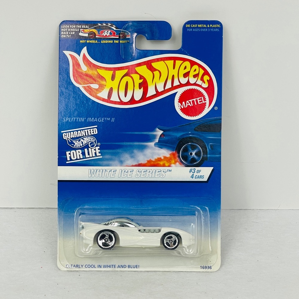 Hot Wheels Splittin Image II White 1997 White Ice Series 563 Diecast New